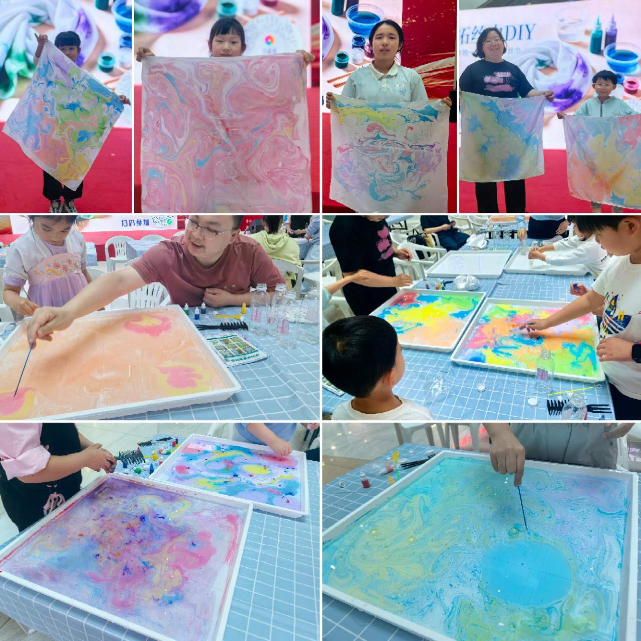 水晶城“水拓絲巾DIY”非遺主題活動圓滿舉辦