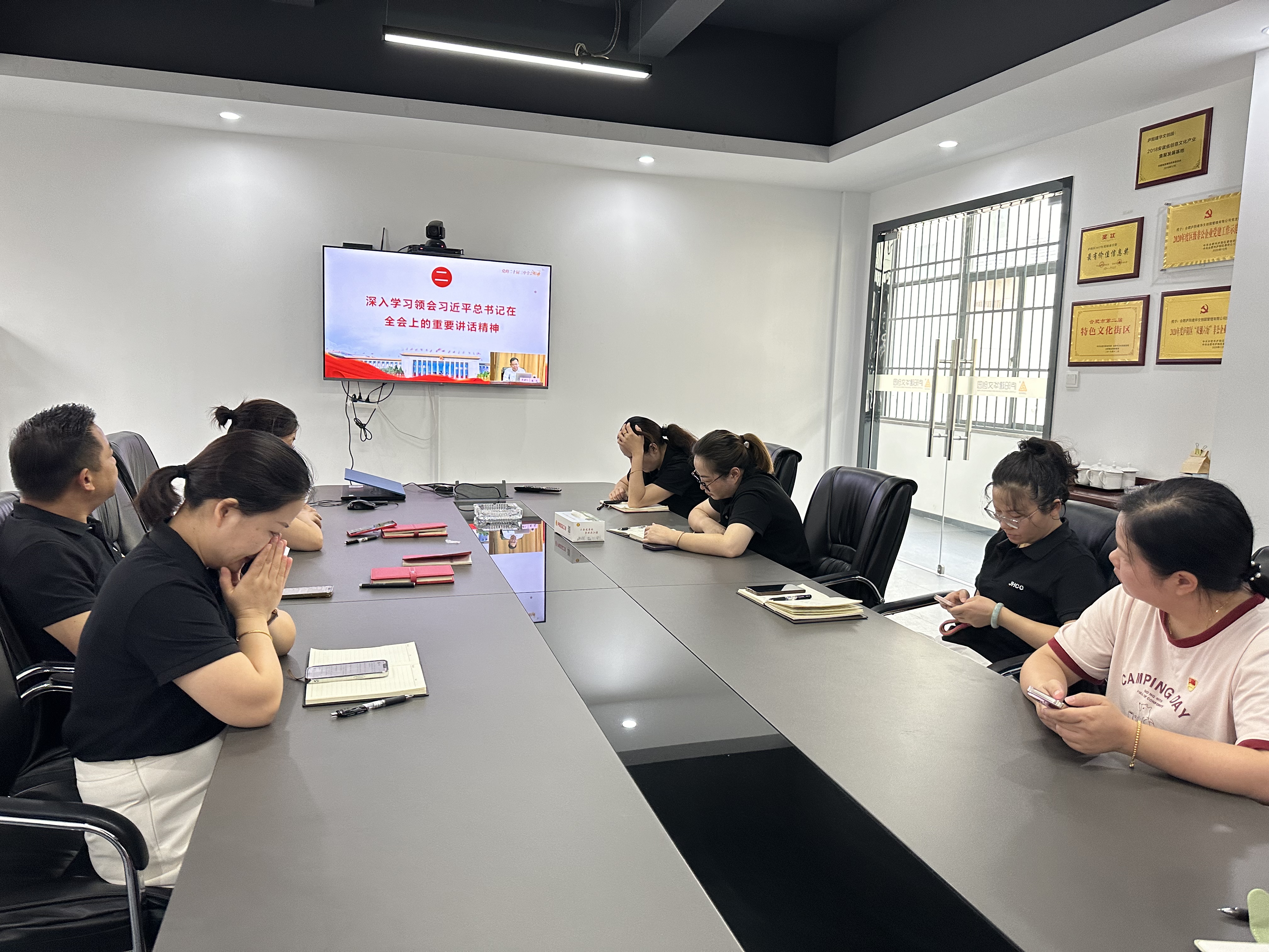 廬陽建華文創(chuàng)園黨支部積極組織收看“舉旗幟·送理論”精神示范宣講活動(dòng)